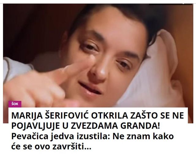 MARIJA ŠERIFOVIĆ OTKRILA ZAŠTO SE NE POJAVLJUJE U ZVEZDAMA GRANDA! Pevačica jedva izustila: Ne znam kako će se ovo završiti…