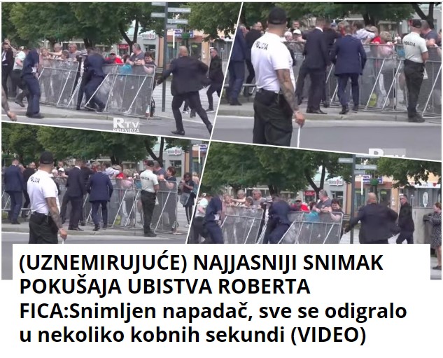 (UZNEMIRUJUĆE) NAJJASNIJI SNIMAK POKUŠAJA UBISTVA ROBERTA FICA:Snimljen napadač, sve se odigralo u nekoliko kobnih sekundi (VIDEO)