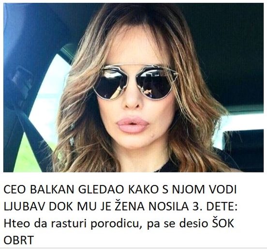 CEO BALKAN GLEDAO KAKO S NJOM VODI LJUBAV DOK MU JE ŽENA NOSILA 3. DETE: Hteo da rasturi porodicu, pa se desio ŠOK OBRT