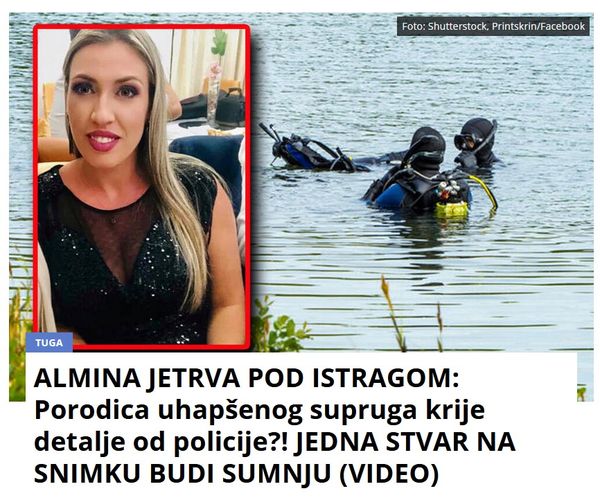 ALMINA JETRVA POD ISTRAGOM: Porodica uhapšenog supruga krije detalje od policije?! JEDNA STVAR NA SNIMKU BUDI SUMNJU (VIDEO)