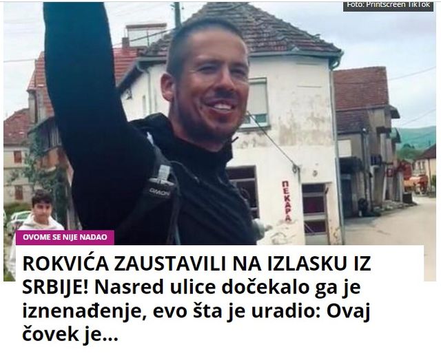 ROKVIĆA ZAUSTAVILI NA IZLASKU IZ SRBIJE! Nasred ulice dočekalo ga je iznenađenje, evo šta je uradio: Ovaj čovek je…