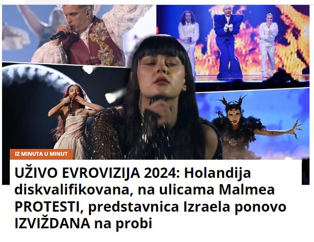 UŽIVO FINALE EVROVIZIJE 2024 Završen takmičarski deo, predstavnici EX YU ZEMALJA IZDOMINIRALI, evo ko se još izdvojio