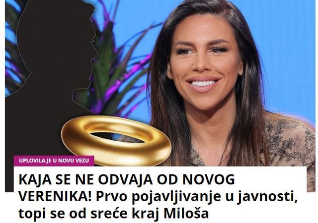 KAJA SE NE ODVAJA OD NOVOG VERENIKA! Prvo pojavljivanje u javnosti, topi se od sreće kraj Miloša