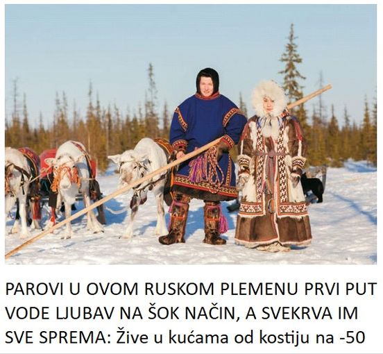 PAROVI U OVOM RUSKOM PLEMENU PRVI PUT VODE LJUBAV NA ŠOK NAČIN, A SVEKRVA IM SVE SPREMA: Žive u kućama od kostiju na -50