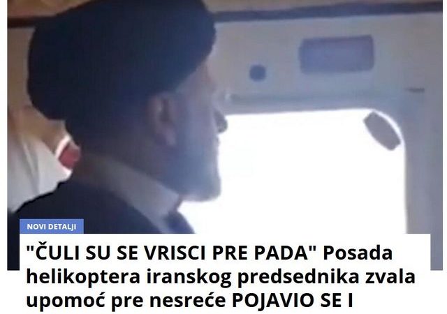 “ČULI SU SE VRISCI PRE PADA” Posada helikoptera iranskog predsednika zvala upomoć pre nesreće POJAVIO SE I SNIMAK IZ LETELICE