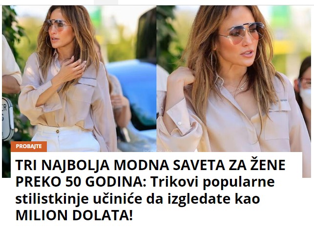 TRI NAJBOLJA MODNA SAVETA ZA ŽENE PREKO 50 GODINA: Trikovi popularne stilistkinje učiniće da izgledate kao MILION DOLATA!