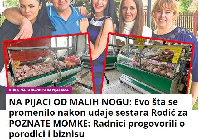 NA PIJACI OD MALIH NOGU: Evo šta se promenilo nakon udaje sestara Rodić za POZNATE MOMKE: Radnici progovorili o porodici i biznisu