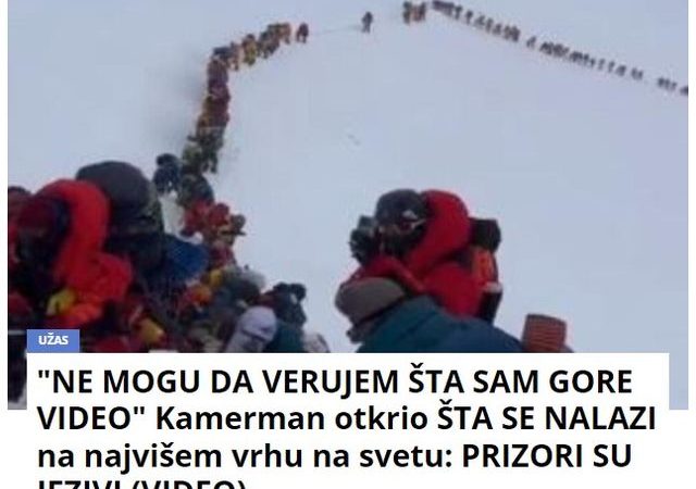 “NE MOGU DA VERUJEM ŠTA SAM GORE VIDEO” Kamerman otkrio ŠTA SE NALAZI na najvišem vrhu na svetu: PRIZORI SU JEZIVI (VIDEO)