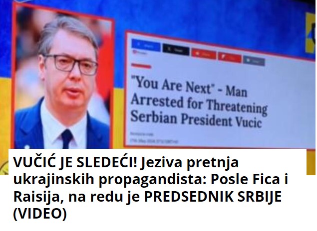 VUČIĆ JE SLEDEĆI! Jeziva pretnja ukrajinskih propagandista: Posle Fica i Raisija, na redu je PREDSEDNIK SRBIJE (VIDEO)