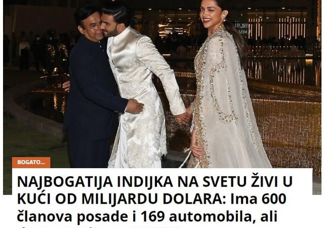 NAJBOGATIJA INDIJKA NA SVETU ŽIVI U KUĆI OD MILIJARDU DOLARA: Ima 600 članova posade i 169 automobila, ali decu vaspitava OVAKO