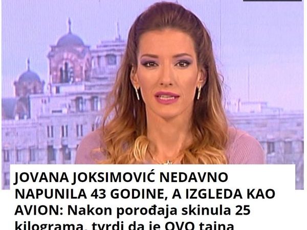 JOVANA JOKSIMOVIĆ NEDAVNO NAPUNILA 43 GODINE, A IZGLEDA KAO AVION: Nakon porođaja skinula 25 kilograma, tvrdi da je OVO tajna