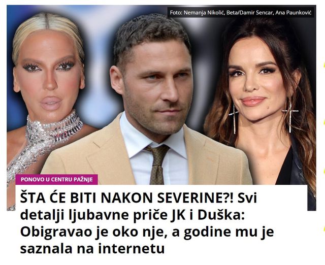 ŠTA ĆE BITI NAKON SEVERINE?! Svi detalji ljubavne priče JK i Duška: Obigravao je oko nje, a godine mu je saznala na internetu