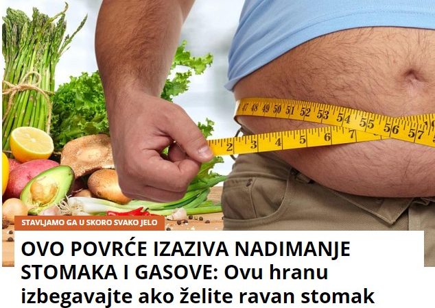 OVO POVRĆE IZAZIVA NADIMANJE STOMAKA I GASOVE: Ovu hranu izbegavajte ako želite ravan stomak