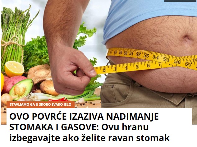 OVO POVRĆE IZAZIVA NADIMANJE STOMAKA I GASOVE: Ovu hranu izbegavajte ako želite ravan stomak