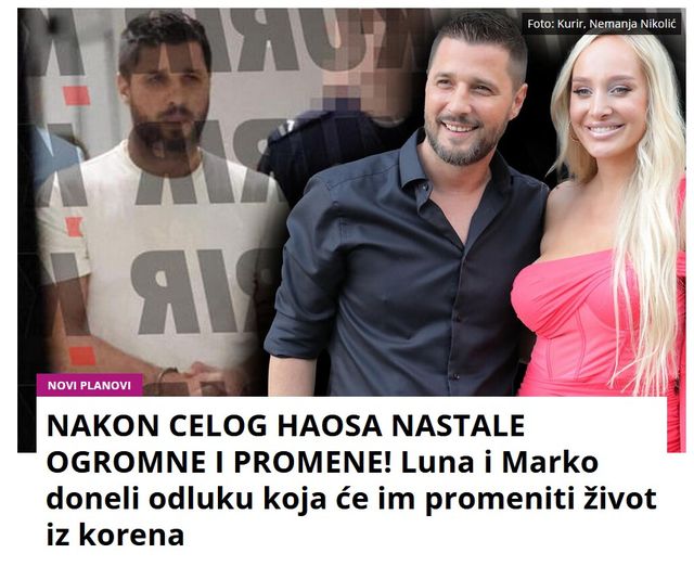 NAKON CELOG HAOSA NASTALE OGROMNE I PROMENE! Luna i Marko doneli odluku koja će im promeniti život iz korena