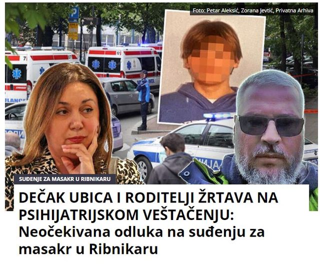 DEČAK UBICA I RODITELJI ŽRTAVA NA PSIHIJATRIJSKOM VEŠTAČENJU: Neočekivana odluka na suđenju za masakr u Ribnikaru