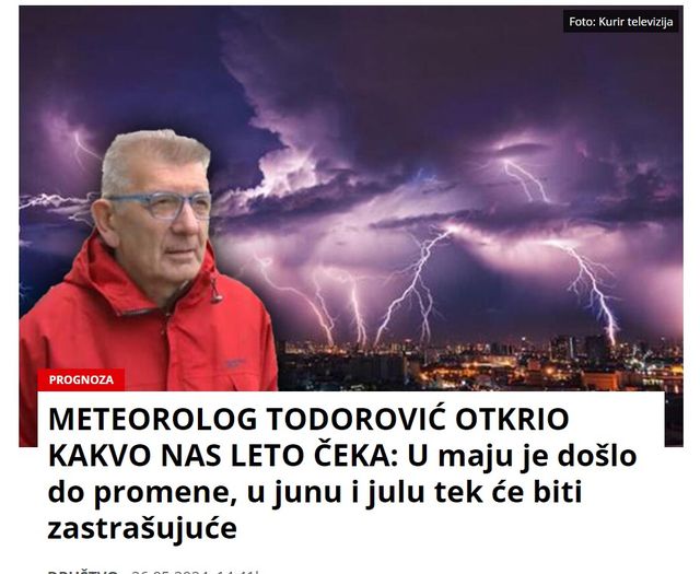 METEOROLOG TODOROVIĆ OTKRIO KAKVO NAS LETO ČEKA: U maju je došlo do promene, u junu i julu tek će biti zastrašujuće