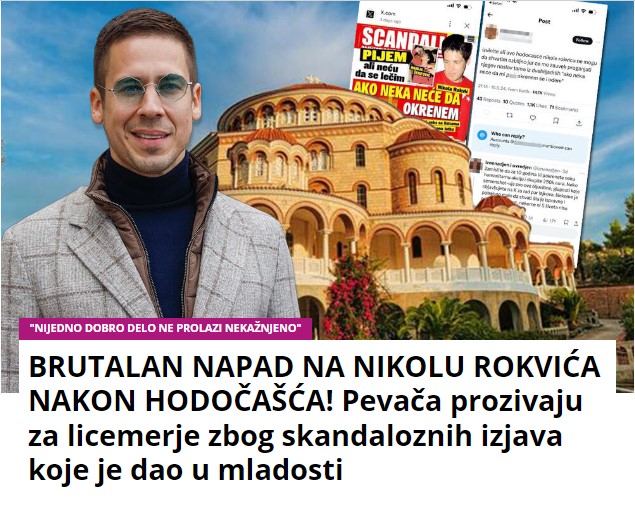 BRUTALAN NAPAD NA NIKOLU ROKVIĆA NAKON HODOČAŠĆA! Pevača prozivaju za licemerje zbog skandaloznih izjava koje je dao u mladosti