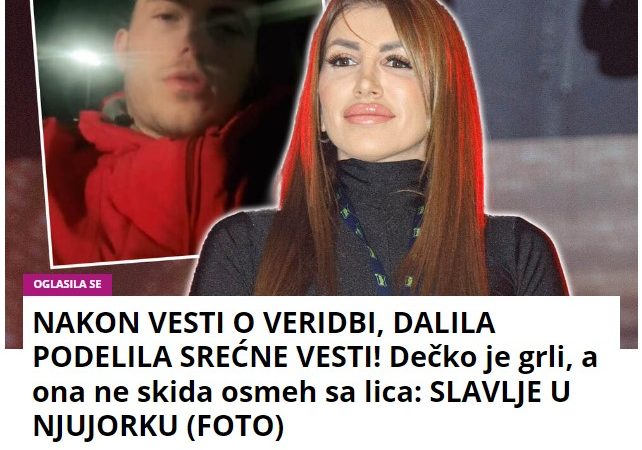 NAKON VESTI O VERIDBI, DALILA PODELILA SREĆNE VESTI! Dečko je grli, a ona ne skida osmeh sa lica: SLAVLJE U NJUJORKU (FOTO)