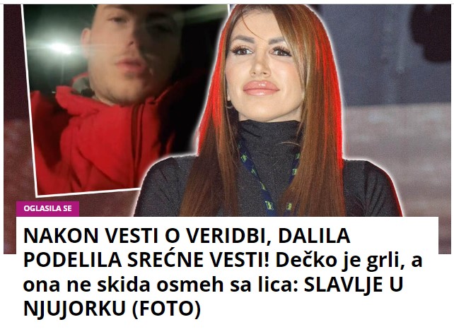 NAKON VESTI O VERIDBI, DALILA PODELILA SREĆNE VESTI! Dečko je grli, a ona ne skida osmeh sa lica: SLAVLJE U NJUJORKU (FOTO)