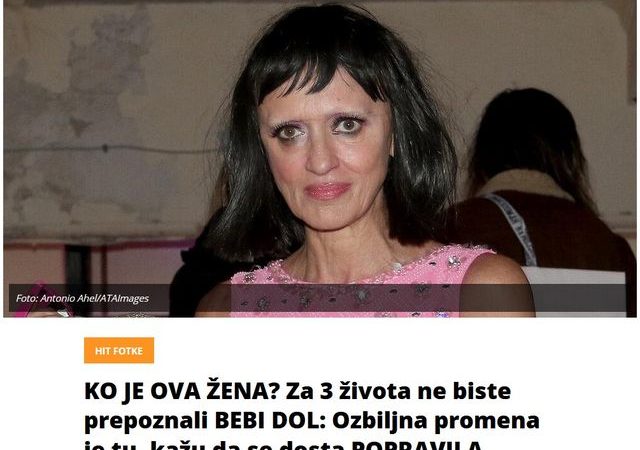 KO JE OVA ŽENA? Za 3 života ne biste prepoznali BEBI DOL: Ozbiljna promena je tu, kažu da se dosta POPRAVILA