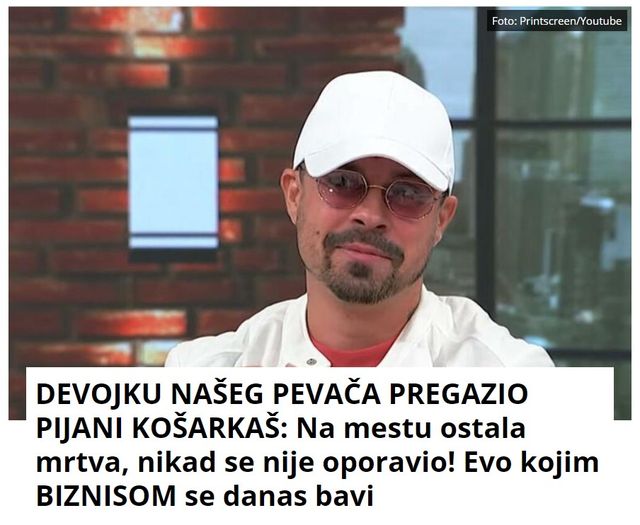 DEVOJKU NAŠEG PEVAČA PREGAZIO PIJANI KOŠARKAŠ: Na mestu ostala mrtva, nikad se nije oporavio! Evo kojim BIZNISOM se danas bavi