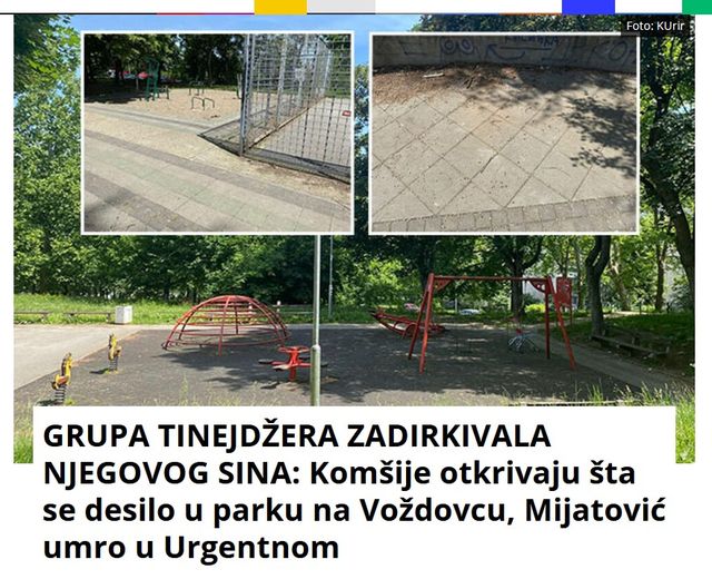 GRUPA TINEJDŽERA ZADIRKIVALA NJEGOVOG SINA: Komšije otkrivaju šta se desilo u parku na Voždovcu, Mijatović umro u Urgentnom