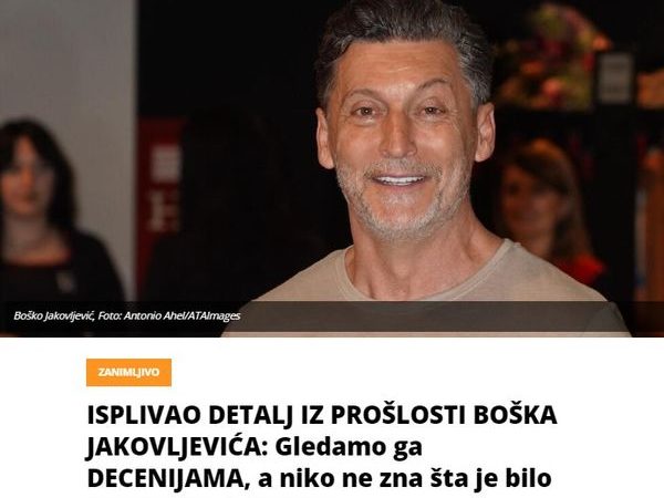 ISPLIVAO DETALJ IZ PROŠLOSTI BOŠKA JAKOVLJEVIĆA: Gledamo ga DECENIJAMA, a niko ne zna šta je bilo PRE POPULARNOSTI