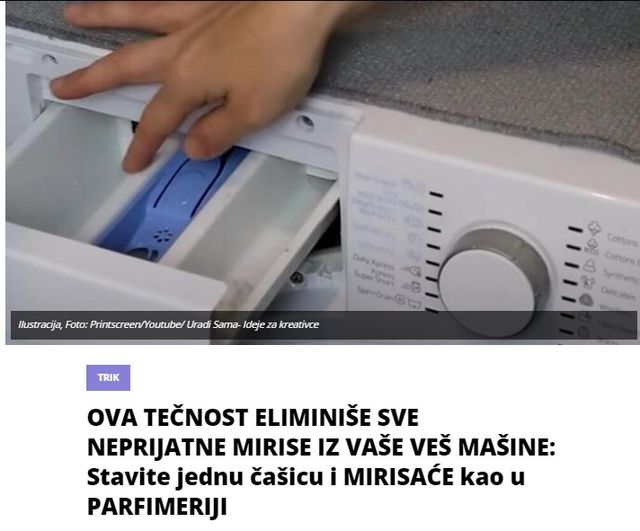 OVA TEČNOST ELIMINIŠE SVE NEPRIJATNE MIRISE IZ VAŠE VEŠ MAŠINE: Stavite jednu čašicu i MIRISAĆE kao u PARFIMERIJI