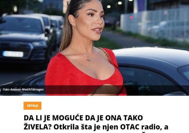 DA LI JE MOGUĆE DA JE ONA TAKO ŽIVELA? Otkrila šta je njen OTAC radio, a ova pevačica istakla da je to ZLOČIN