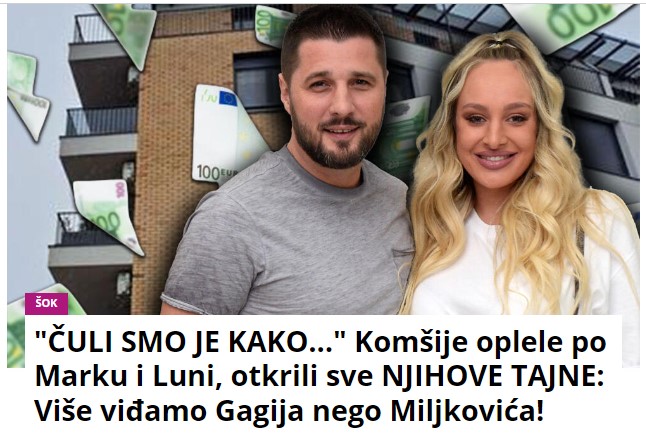 “ČULI SMO JE KAKO…” Komšije oplele po Marku i Luni, otkrili sve NJIHOVE TAJNE: Više viđamo Gagija nego Miljkovića!