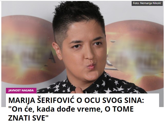 MARIJA ŠERIFOVIĆ O OCU SVOG SINA: “On će, kada dođe vreme, O TOME ZNATI SVE”