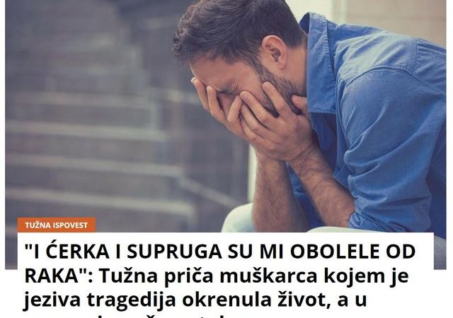 “I ĆERKA I SUPRUGA SU MI OBOLELE OD RAKA”: Tužna priča muškarca kojem je jeziva tragedija okrenula život, a u ovome je našao utehu