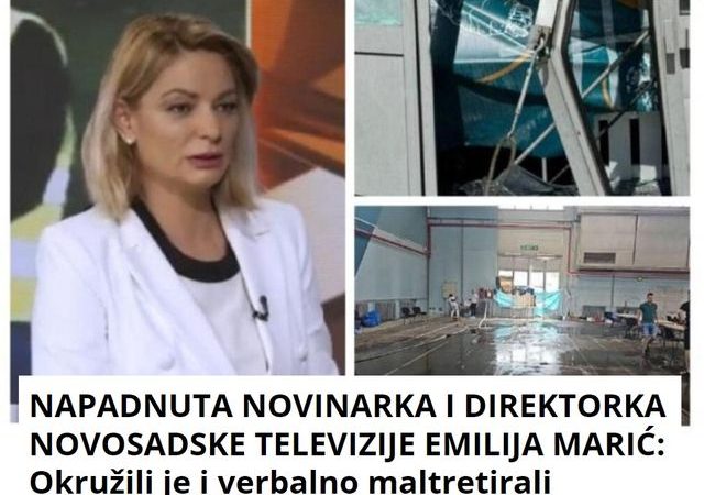 NAPADNUTA NOVINARKA I DIREKTORKA NOVOSADSKE TELEVIZIJE EMILIJA MARIĆ: Okružili je i vеrbalno maltrеtirali