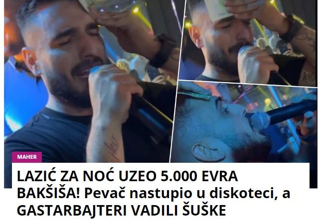 LAZIĆ ZA NOĆ UZEO 5.000 EVRA BAKŠIŠA! Pevač nastupio u diskoteci, a GASTARBAJTERI VADILI ŠUŠKE