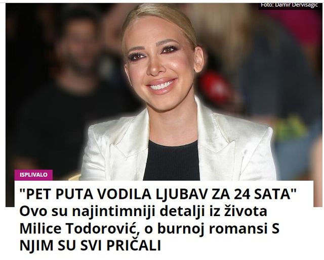 “PET PUTA VODILA LJUBAV ZA 24 SATA” Ovo su najintimniji detalji iz života Milice Todorović, o burnoj romansi S NJIM SU SVI PRIČALI