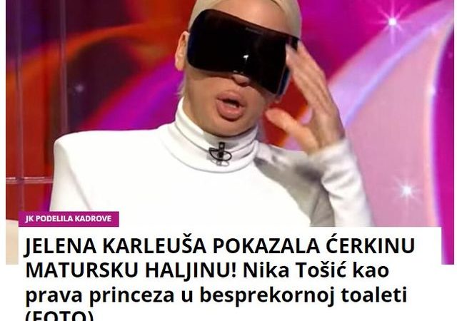 JELENA KARLEUŠA POKAZALA ĆERKINU MATURSKU HALJINU! Nika Tošić kao prava princeza u besprekornoj toaleti (FOTO)