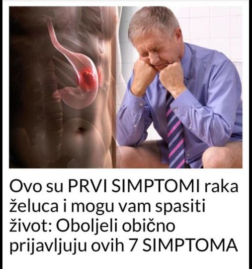 NE PRIMEĆUJETE IH, ALI SU OPASNI PO ŽIVOT: Ovo su PRVI SIMPTOMI raka želuca i mogu vam spasiti glavu!