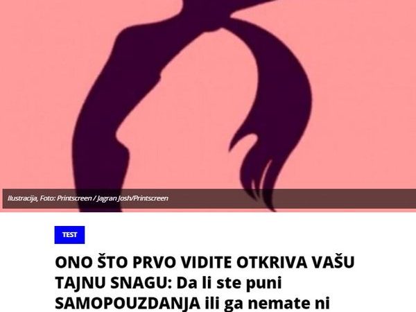 ONO ŠTO PRVO VIDITE OTKRIVA VAŠU TAJNU SNAGU: Da li ste puni SAMOPOUZDANJA ili ga nemate ni najmanje – OTKRIVA SVE