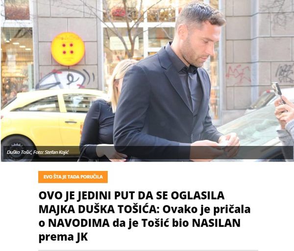 OVO JE JEDINI PUT DA SE OGLASILA MAJKA DUŠKA TOŠIĆA: Ovako je pričala o NAVODIMA da je Tošić bio NASILAN prema JK