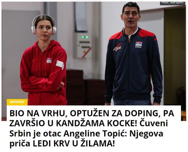 BIO NA VRHU, OPTUŽEN ZA DOPING, PA ZAVRŠIO U KANDŽAMA KOCKE! Čuveni Srbin je otac Angeline Topić: Njegova priča LEDI KRV U ŽILAMA!