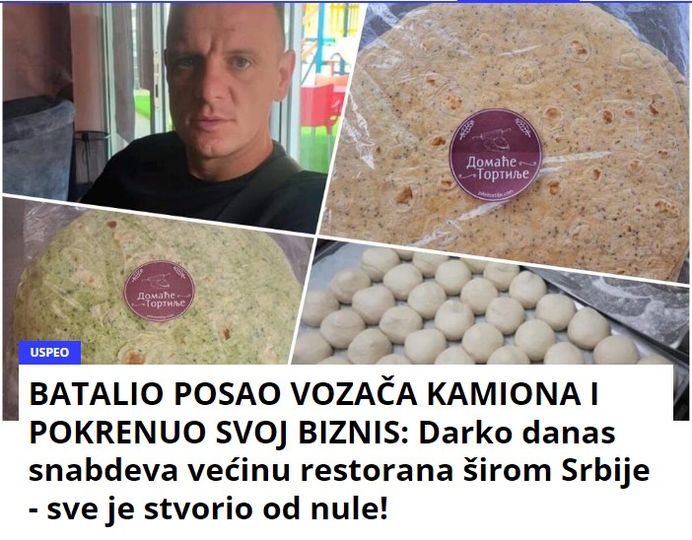 BATALIO POSAO VOZAČA KAMIONA I POKRENUO SVOJ BIZNIS: Darko danas snabdeva većinu restorana širom Srbije – sve je stvorio od nule!