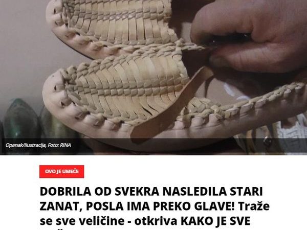 DOBRILA OD SVEKRA NASLEDILA STARI ZANAT, POSLA IMA PREKO GLAVE! Traže se sve veličine – otkriva KAKO JE SVE POČELO!