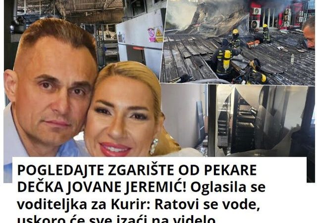 POGLEDAJTE ZGARIŠTE OD PEKARE DEČKA JOVANE JEREMIĆ! Oglasila se voditeljka za Kurir: Ratovi se vode, uskoro će sve izaći na videlo