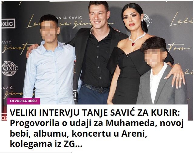 VELIKI INTERVJU TANJE SAVIĆ ZA KURIR: Progovorila o udaji za Muhameda, novoj bebi, albumu, koncertu u Areni, kolegama iz ZG…