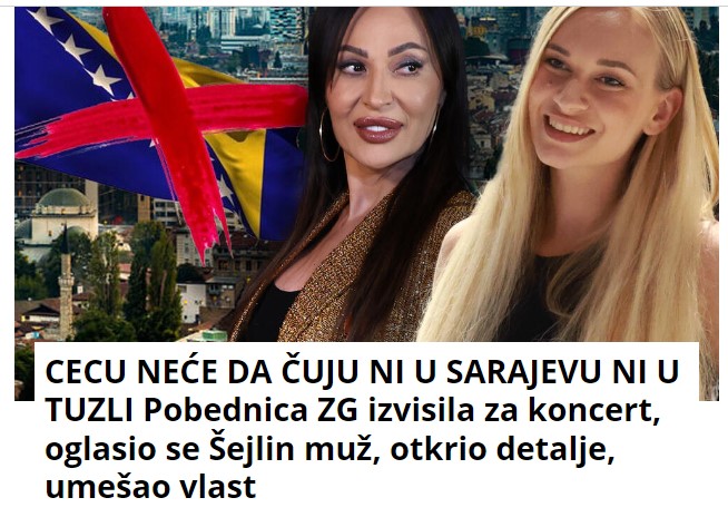 CECU NEĆE DA ČUJU NI U SARAJEVU NI U TUZLI Pobednica ZG izvisila za koncert, oglasio se Šejlin muž, otkrio detalje, umešao vlast