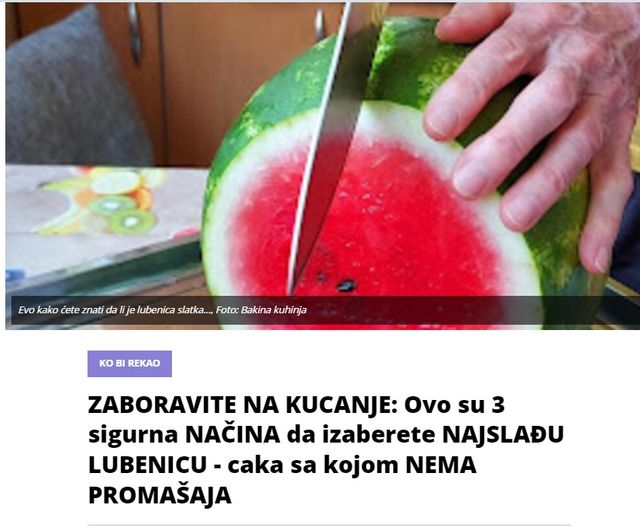 ZABORAVITE NA KUCANJE: Ovo su 3 sigurna NAČINA da izaberete NAJSLAĐU LUBENICU – caka sa kojom NEMA PROMAŠAJA