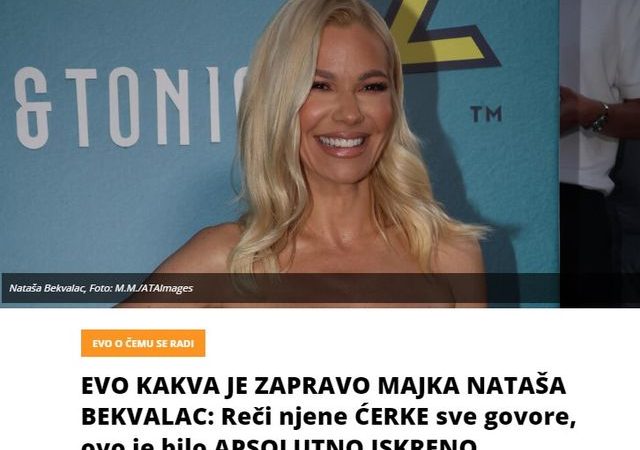 EVO KAKVA JE ZAPRAVO MAJKA NATAŠA BEKVALAC: Reči njene ĆERKE sve govore, ovo je bilo APSOLUTNO ISKRENO