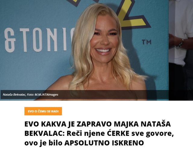 EVO KAKVA JE ZAPRAVO MAJKA NATAŠA BEKVALAC: Reči njene ĆERKE sve govore, ovo je bilo APSOLUTNO ISKRENO