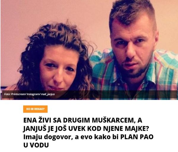 ENA ŽIVI SA DRUGIM MUŠKARCEM, A JANJUŠ JE JOŠ UVEK KOD NJENE MAJKE? Imaju dogovor, a evo kako bi PLAN PAO U VODU